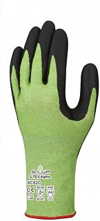 SHOWA XC820 Cut Resistant Gloves, Nitrile, ANSI A6, X-Large, Vending 12-Pack