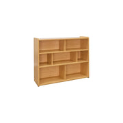 46" Wood Composite School Age Compartment Storage in Maple by Tot Mate – 30.08"H x 46"W x 14.8"D, Wood, Maple, Model TM2206R.0577