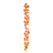 Artificial Maple Leaf Garland by Generic – Plastic, A07, Model pumpkin decorations