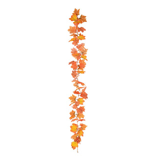 Artificial Maple Leaf Garland by Generic – Plastic, A07, Model pumpkin decorations