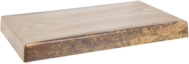 Display Riser Wood Look - 20" L x 12" W x 2" H by HUBERT – Plastic, Brown, Model H0175-ROUGHHEWN