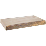 Display Riser Wood Look - 20" L x 12" W x 2" H by HUBERT – Plastic, Brown, Model H0175-ROUGHHEWN