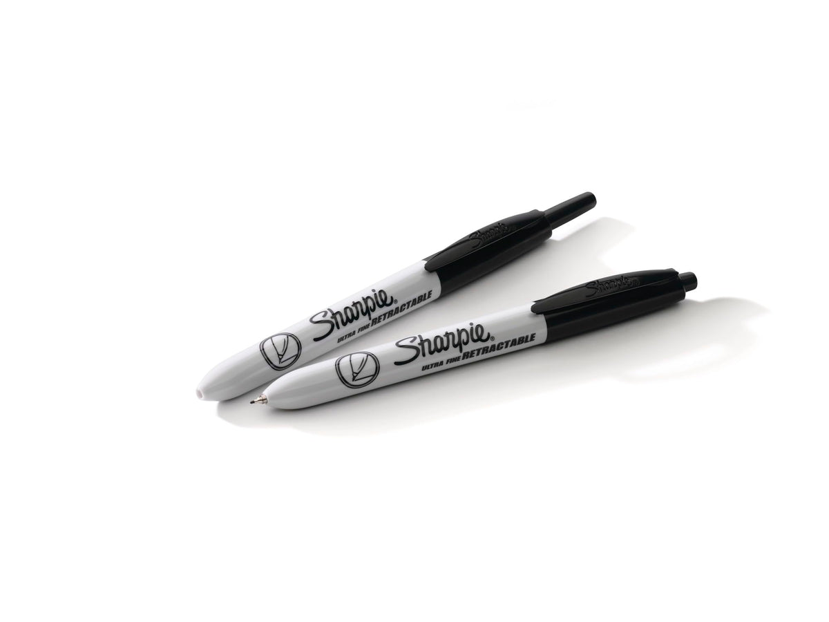 Retractable Permanent Markers by Sharpie – 1 Count (Pack of 3), Plastic, Felt, Black, Pack of 3, Model 1735793