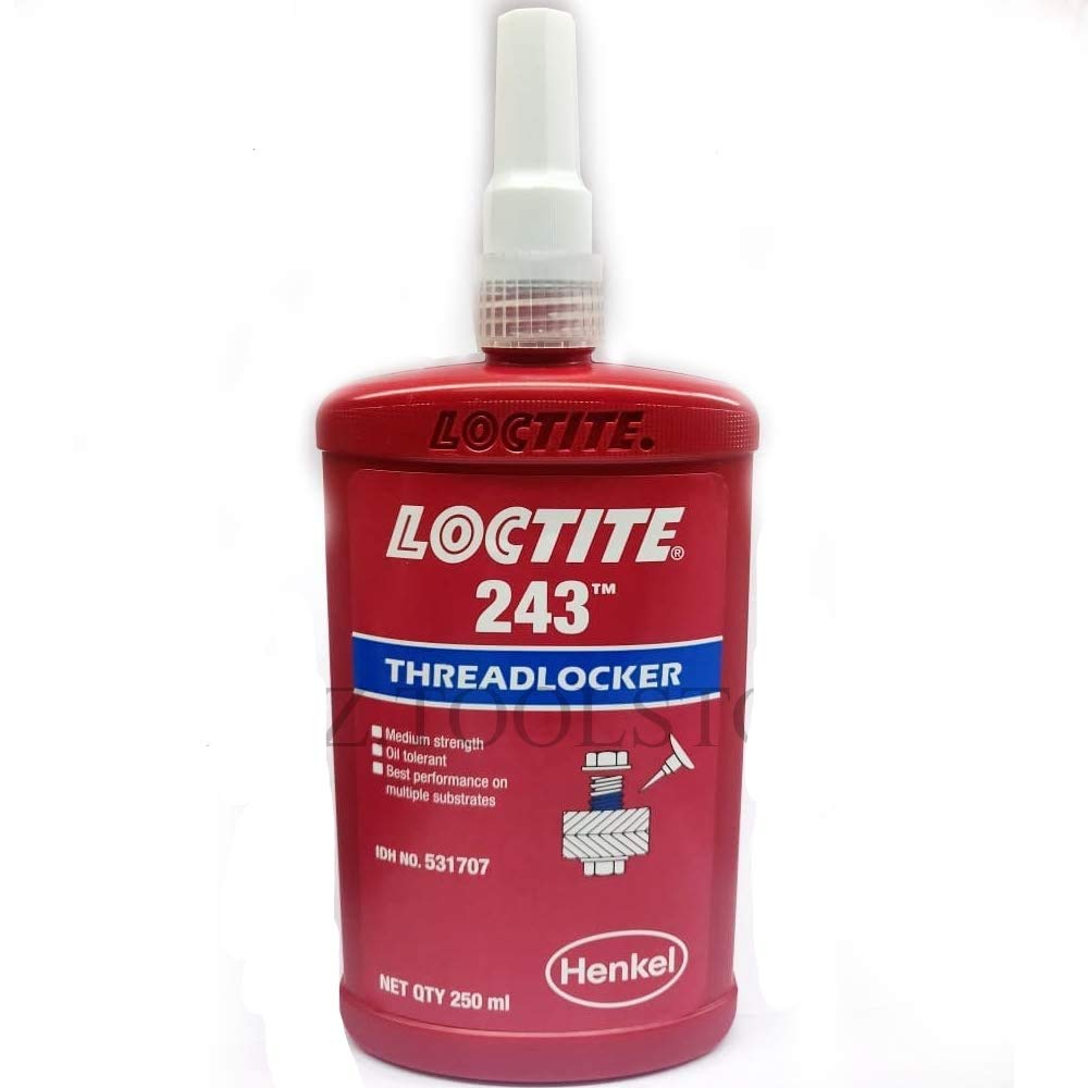 New Lot 243 250ml Threadlocker Medium Strength Premium Pack by Loctite – 250ml, Metal, Blue