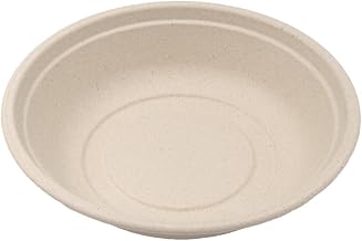 Disposable Molded Fiber Bowl by Generic – 40 Ounce, Molded Fiber, Natural