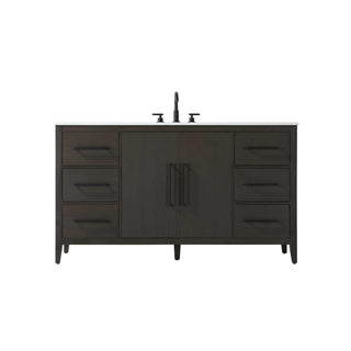Millie Bathroom Vanity Mocha Brown by Elegant Lighting – Engineered Wood, Mocha Brown, Model VF29360MMB