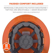 Ergodyne Orange / One Size / Full Brim Safety Helmet - Type 2, Class C Head Protection