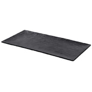 Serving Tray Matte Black Textured Melamine - 20"L x 10"W by HUBERT – 20"L x 10"W, Melamine, Black, Model M1416-BLACK
