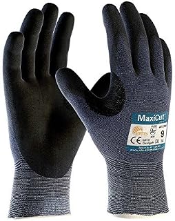 Protective Industrial Products X-Large Blue And Black MaxiCut Ultra Engineered Yarn Cut Resistant Gloves With Knit Wrist, Micro-Foam Nitrile Coating And Reinforced Thumb Crotch