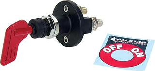 Allstar Performance ALL80152 Battery Disconnect - Rotary Switch - Panel Mount - 160 amp - 12V - Removable Key - Red - Each
