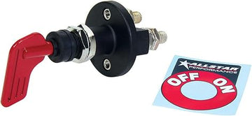 Allstar Performance ALL80152 Battery Disconnect - Rotary Switch - Panel Mount - 160 amp - 12V - Removable Key - Red - Each