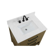 Karson Bathroom Vanity Chestnut Brown by Lighting Design – Wood, Chestnut Brown, Model VF60530MCB-BS