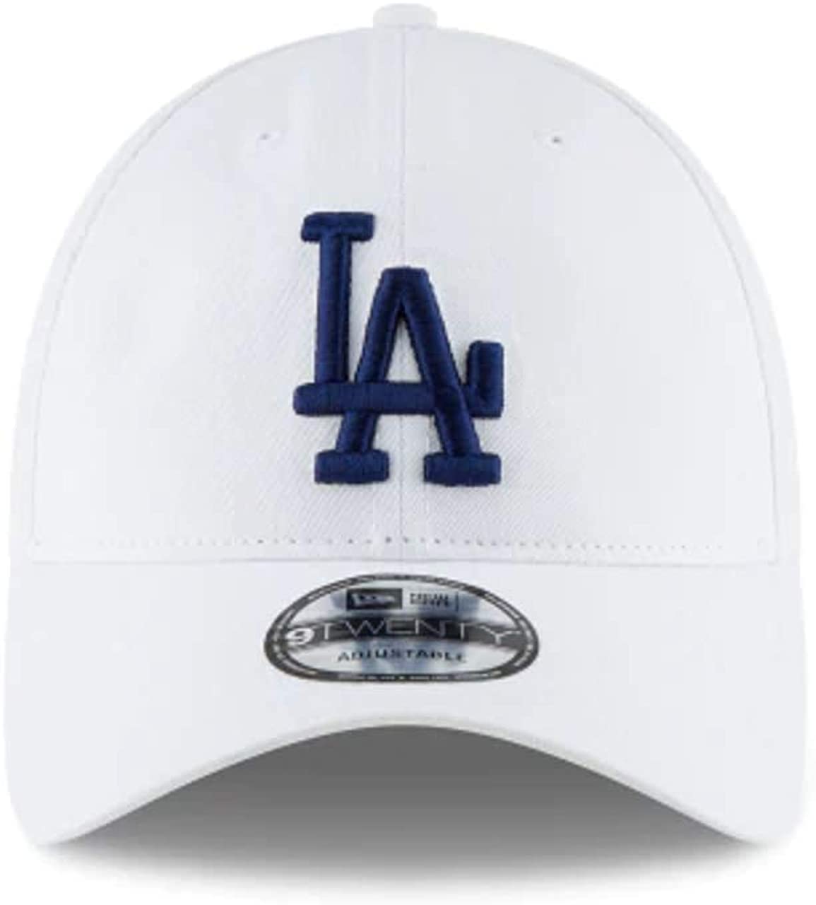 MLB Core Classic 9TWENTY Adjustable Hat Cap One Size Fits All (Los Angeles Dodgers White) by New Era – One Size, Cotton, Los Angeles Dodgers White, Model Mlb 9twenty
