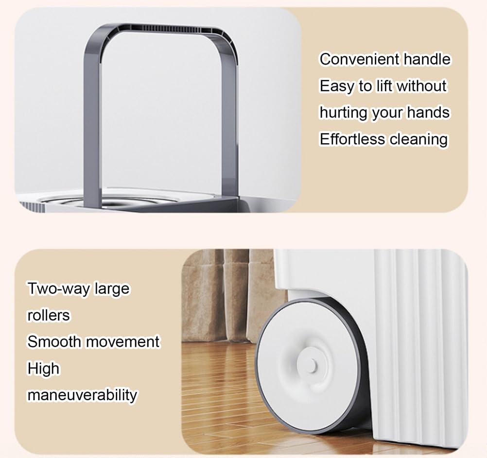 Spin Mop and Bucket Set by JBNCRYGD – One Size, One Color