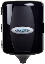 San Jamar T410TBK Black Center-Pull Paper Towel Dispenser