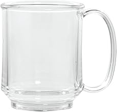 G.E.T. Enterprises G.E.T. SN-104-CL Clear 8 Oz. Single Handle Adult Sippy Mug - 24 / CS
