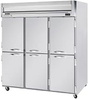 Beverage-Air HFP3-5HS Horizon Series Three Section Solid Half Door Reach-In Freezer 74 cu.ft. Capacity Stainless Steel Front and Sides Aluminum
