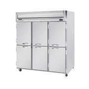 Beverage-Air HFP3-5HS Horizon Series Three Section Solid Half Door Reach-In Freezer 74 cu.ft. Capacity Stainless Steel Front and Sides Aluminum by Beverage Air – Model HFP35HS