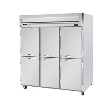 Beverage-Air HFP3-5HS Horizon Series Three Section Solid Half Door Reach-In Freezer 74 cu.ft. Capacity Stainless Steel Front and Sides Aluminum by Beverage Air – Model HFP35HS