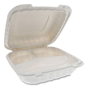 Pactiv YCN80803 EarthChoice SmartLock Hinged Lid Containers, White, 22 oz (Case of 200)