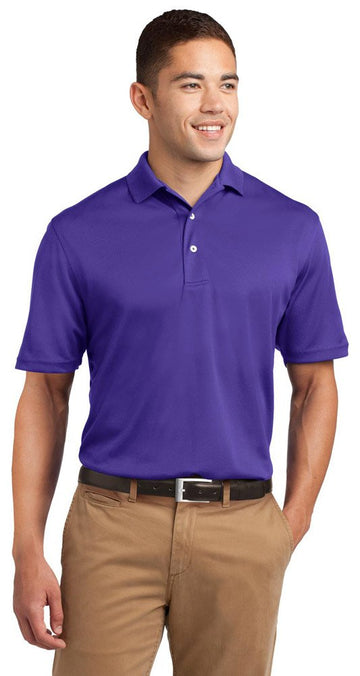 Men's Dri Mesh Polo L Purple by SPORT-TEK – Polyester, Purple, Model 442434