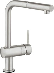 GROHE Minta Touch Single-Handle Pull-Out Kitchen Faucet, SuperSteel InfinityFinish