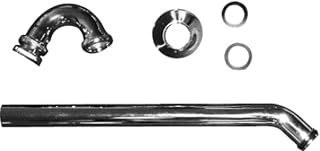 Duravit Universal P-Trap Siphon for Bidet 1 1/4"" with Extended Outlet Pipe Chrome