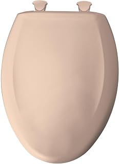 Bemia|#Bemis 1200SLOWT 643 Slow Close Sta-Tite Elongated Closed Front Toilet Seat In Desert Bloom,