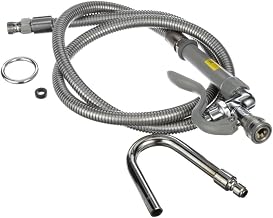T&S Brass B-1413 Pot and Kettle Filler Quick-Connect Hook Nozzle Flexible Stainless Steel Hose