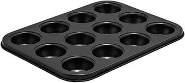 Winco 0.75 oz 12 Cup Mini Carbon Steel Muffin Pan