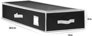 Homior Wrapping Paper Organizer, Holds 24 Rolls, Black