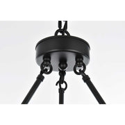Cadence 15 Light Chandelier Black by Lighting Design – Iron, Black
