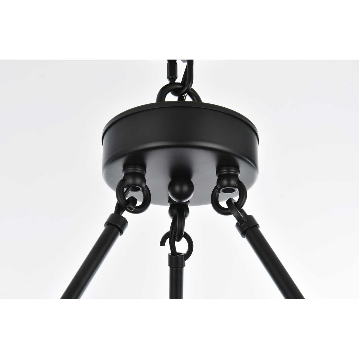 Cadence 15 Light Chandelier Black by Lighting Design – Iron, Black