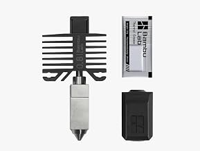 Official Bambu Lab Hotend with Nozzle - X1 Series and P1 Series Compatible with P1S P1P X1C X1 Carbon 3D Printer (.8mm Hardened Steel)