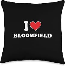 I Heart Bloomfield City Throw Pillow