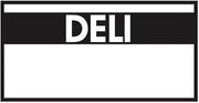 Monarch White Labels with Reversed Black Print Deli for 1110 1-Line Pricing Gun - 19mmL x 10mmH, 16 Sleeves