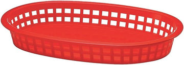 TABLECRAFT, TABLECRAFT BASKET PLASTIC RED 1-3 DOZEN, Manufacturer Part Number: 1076R