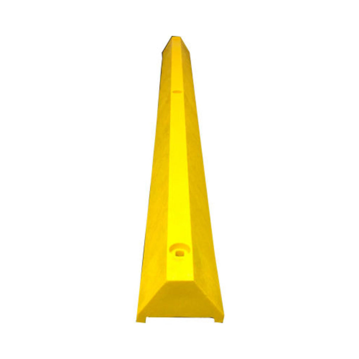 6' Ultra Parking Block with Hardware by Plastics-R-Unique – Recycled Ldpe, Yellow, Model ULTRA4672PBY