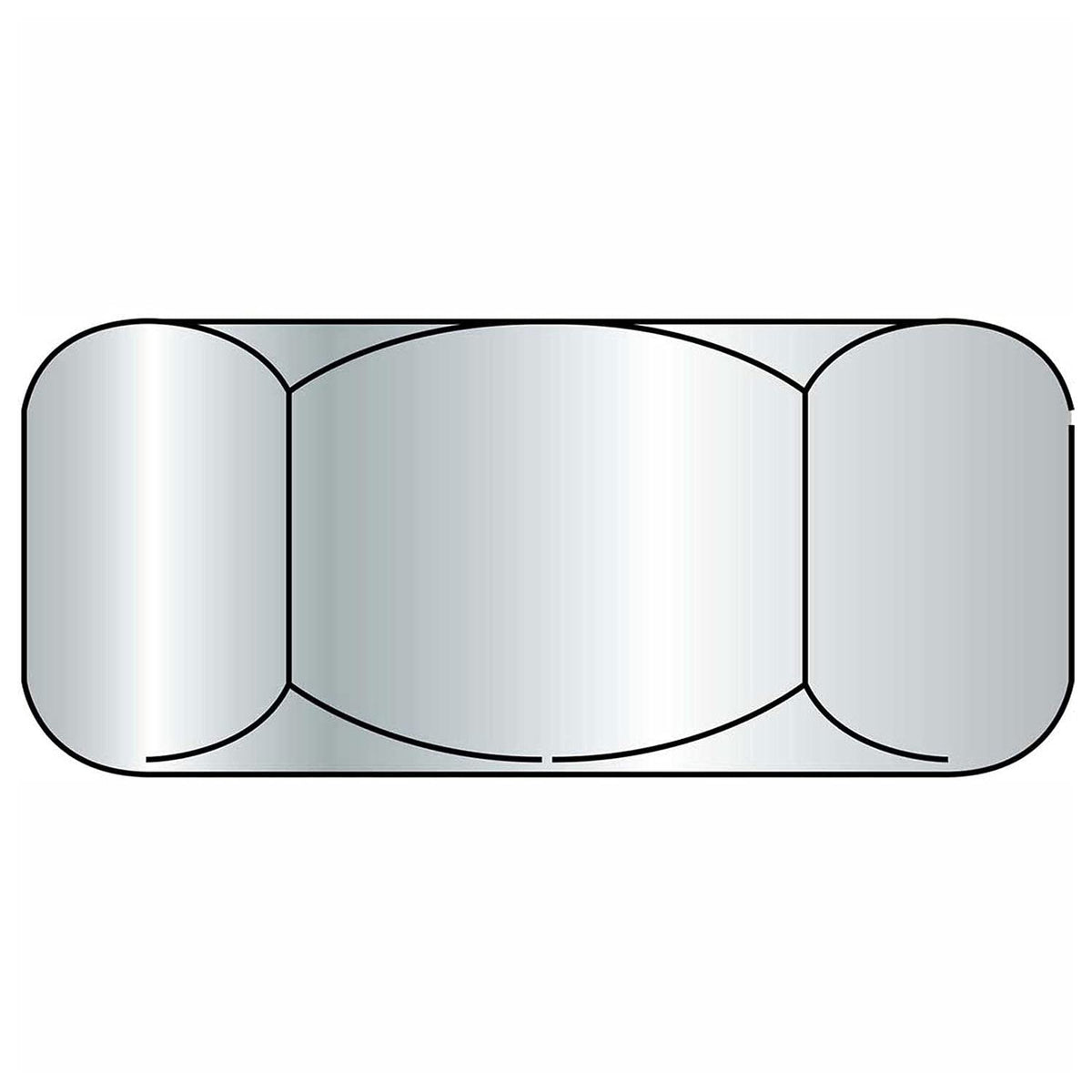 Finished Hex Nut by Brighton-Best – 1/4-20, Stainless Steel, Model 763024