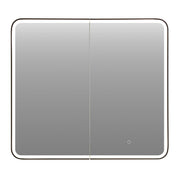 Ostaria 36" Aluminum Surface-Mount/Reccessed Lighted Mirror Medicine Cabinet by ALTAIR – unspecified, Aluminum, Matte Black, Model 769036-LED-MC