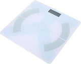 COHEALI Digital Body Weight Scale with Glass Platform and Quick Accurate Weight Readings, Stylish White Design for Home Use, Suitable for Fitness and Health Enthusiasts, Measures 100g