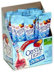 Crystal Light On-The-Go Drink Mix Sticks, Sugar Free Powdered Water Enhancer, Artificially Flavored Low Calorie Beverage Mix, Fruit Punch, 30 Count Packets (Pack of 4)