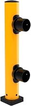 Global Industrial End Post for Protective Plastic Guard Rails, 42"H, Yellow