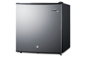 Summit 18” Mini Fridge by Summit Appliance – 19.88" H x 17.63" W x 17.75" D, 1.6 cubic_feet, In Description, Stainless Steel, Model MB42SS