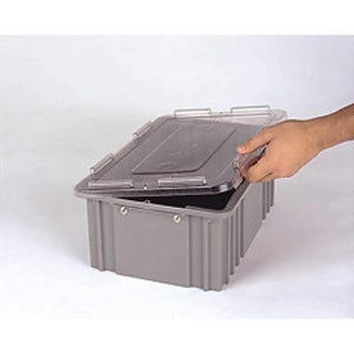 LEWISBins Heavy Duty Snap-On Cover 1000 Series by LEWISBins+ – 12"L x 2"W x 10"H, PVC, Clear, Model CDC1020 Clear