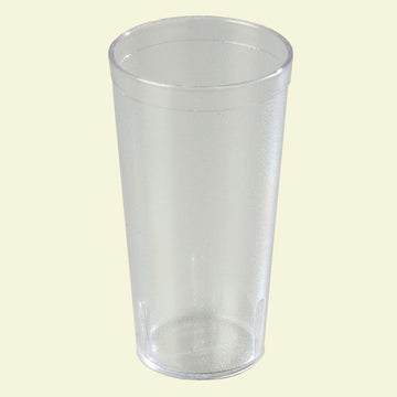 20 oz. SAN Plastic Stackable Tumbler in Clear (Case of 24) by Carlisle – 20 Ounces, Styrene Acrylonitrile, Clear, Model 5220207