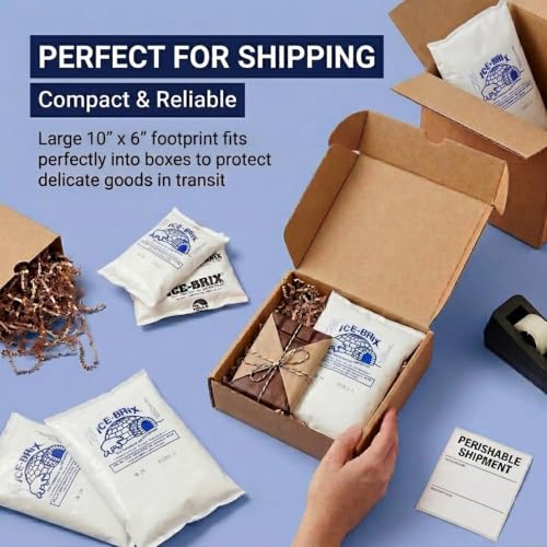 BOX USA 9-Pack Large 10x6 / White / Classic Cold Packs