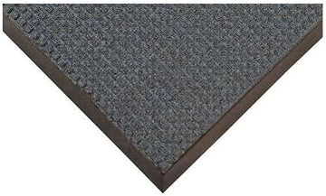 Notrax 4'x6' Guzzler Commerical-Grade Entrance Mat, Dirt and Moisture Control, Rubber-Backed, Indoor/Outdoor, Stale Blue, 166