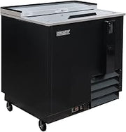 MBST-36-X 36" Forced Air Bottle Cooler - Holds (276) 12 oz Bottles, Lid Locks, 115v