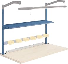Global Industrial Upright Kit with 12" D Shelf, 72" W x 48" H - Blue